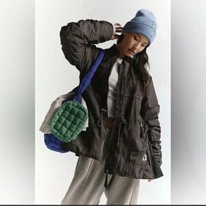 Free People Tricked Out Trek Utility Puffer XS oversized cargo belted